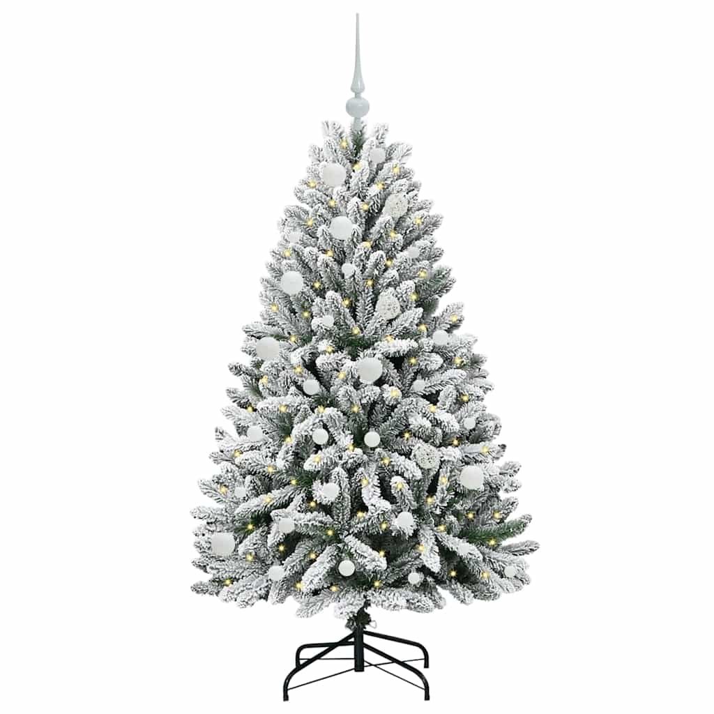 Sztuczna choinka 150 cm 150 LED Ciepła biel PVC i stal