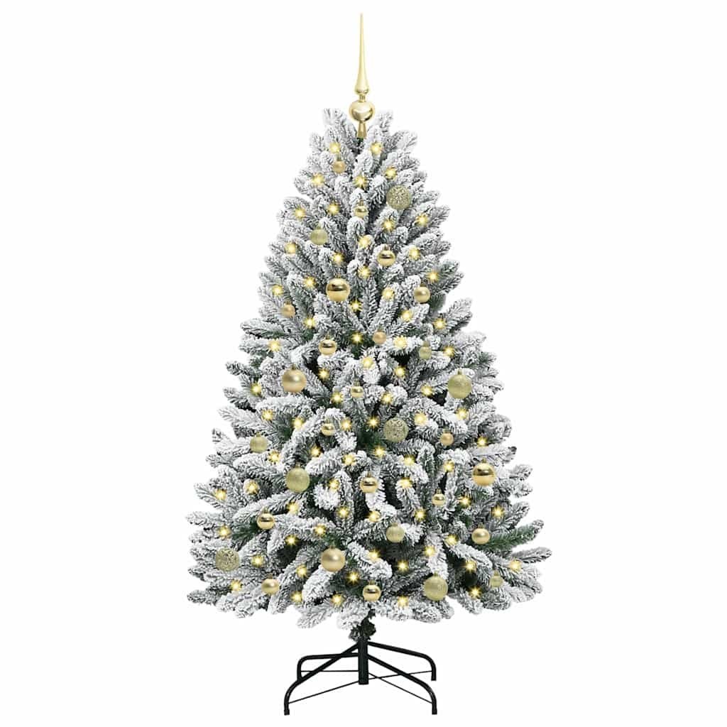 Sztuczna choinka 150 cm 150 LED Ciepła biel PVC i stal