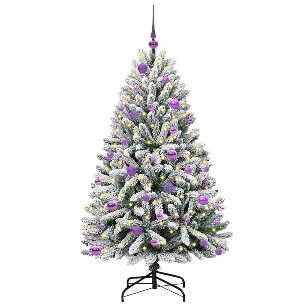 Sztuczna choinka 150 cm 150 LED Ciepła biel PVC i stal