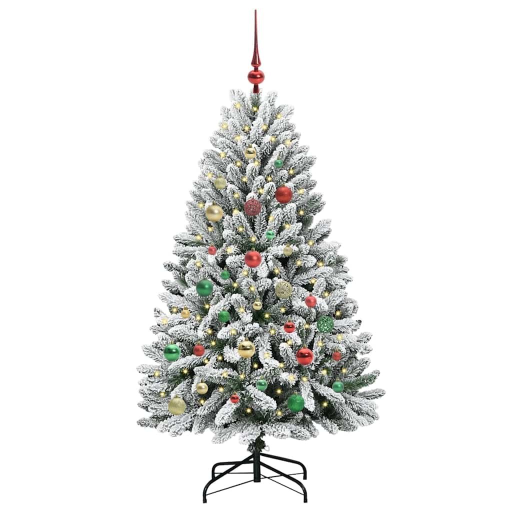 Sztuczna choinka 150 cm 150 LED Ciepła biel PVC i stal