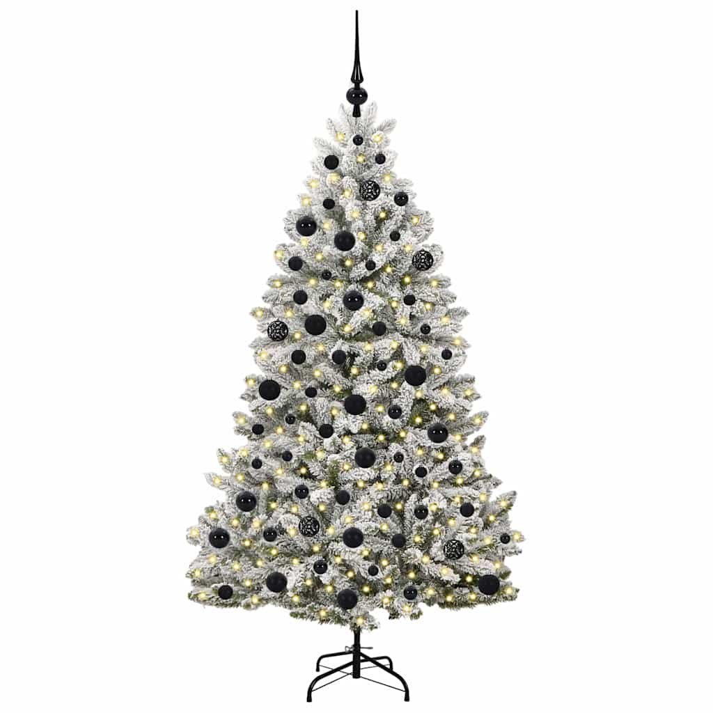 Sztuczna choinka 180 cm 300 LED Ciepła biel PVC i stal