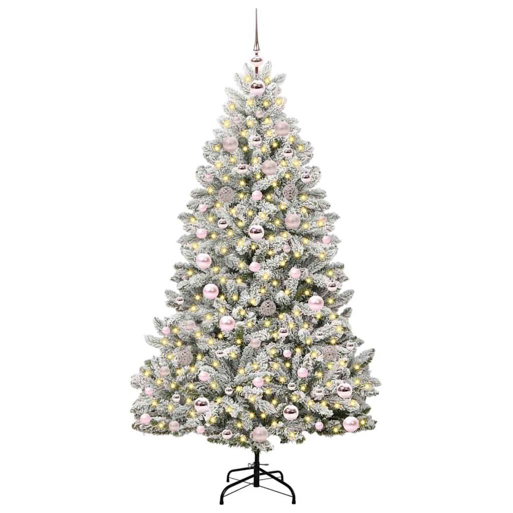 Sztuczna choinka 180 cm 300 LED Ciepła biel PVC i stal