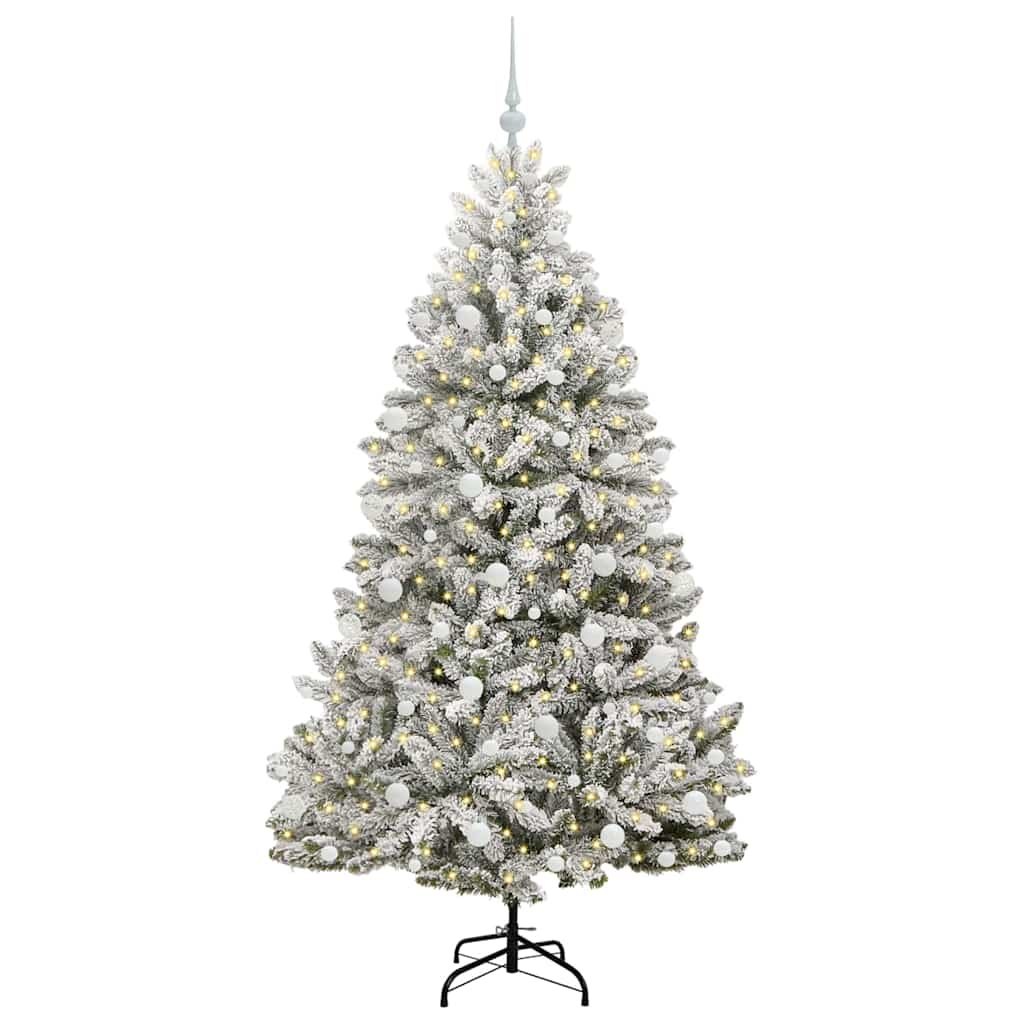 Sztuczna choinka 180 cm 300 LED Ciepła biel PVC i stal