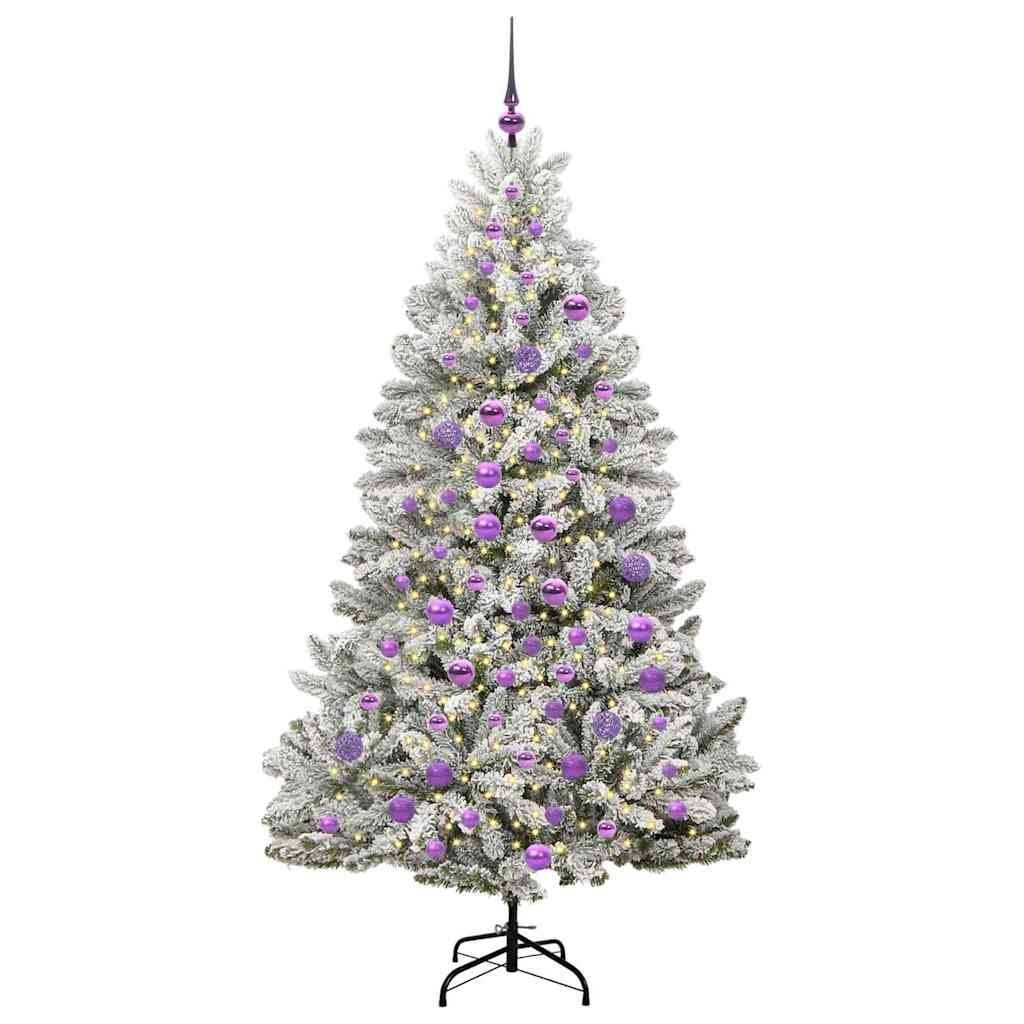 Sztuczna choinka 180 cm 300 LED Ciepła biel PVC i stal