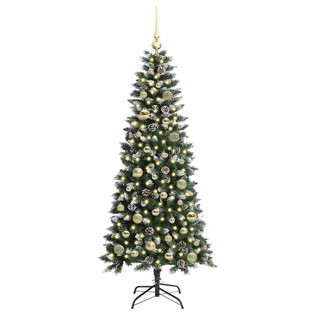 Sztuczna choinka zielony 150 cm PVC, plastik i stal