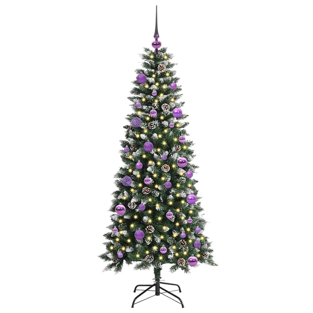 Sztuczna choinka zielony 150 cm PVC, plastik i stal