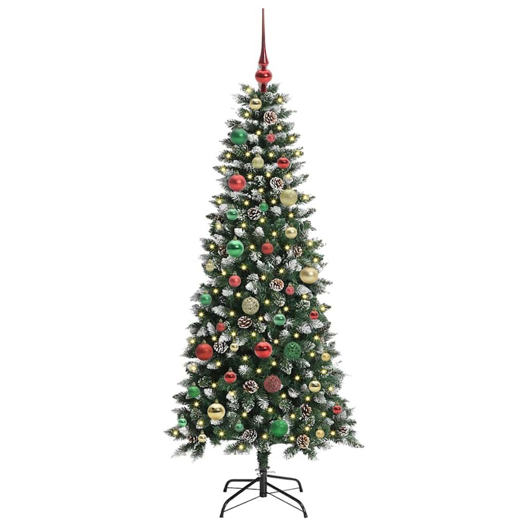 Sztuczna choinka zielony 150 cm PVC, plastik i stal