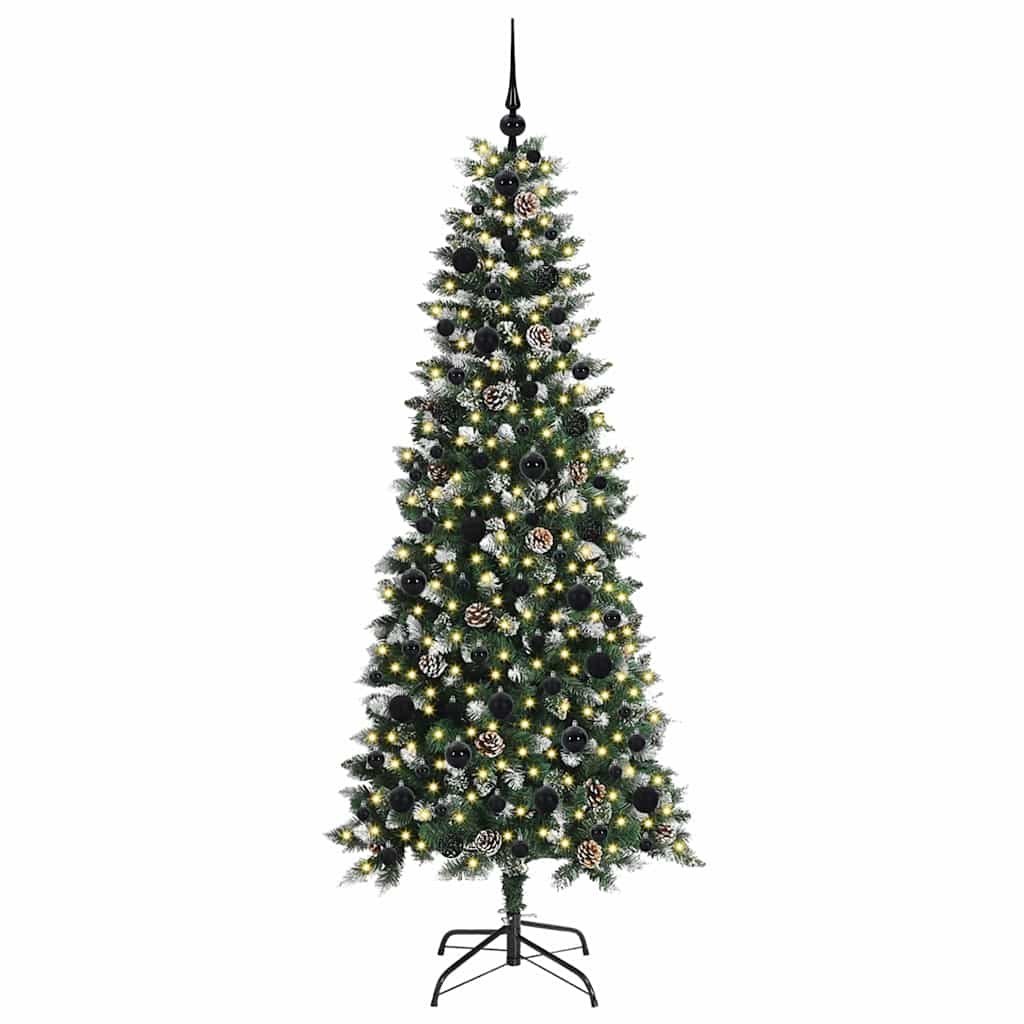 Sztuczna choinka zielony 180 cm PVC, plastik i stal
