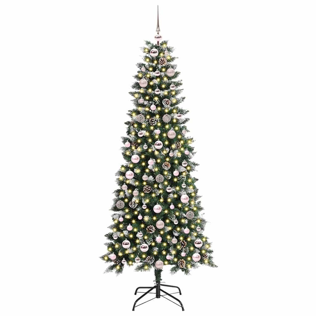 Sztuczna choinka zielony 180 cm PVC, plastik i stal