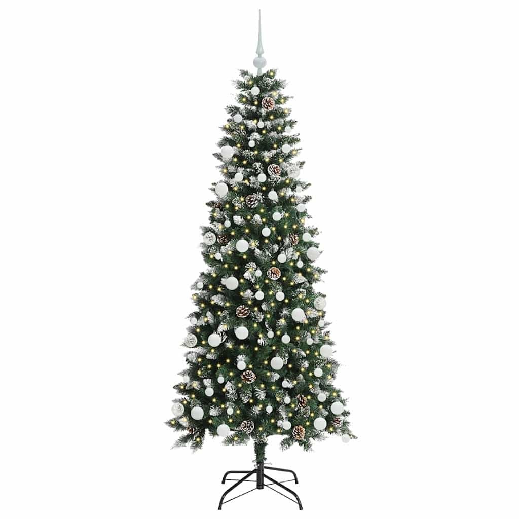 Sztuczna choinka zielony 180 cm PVC, plastik i stal