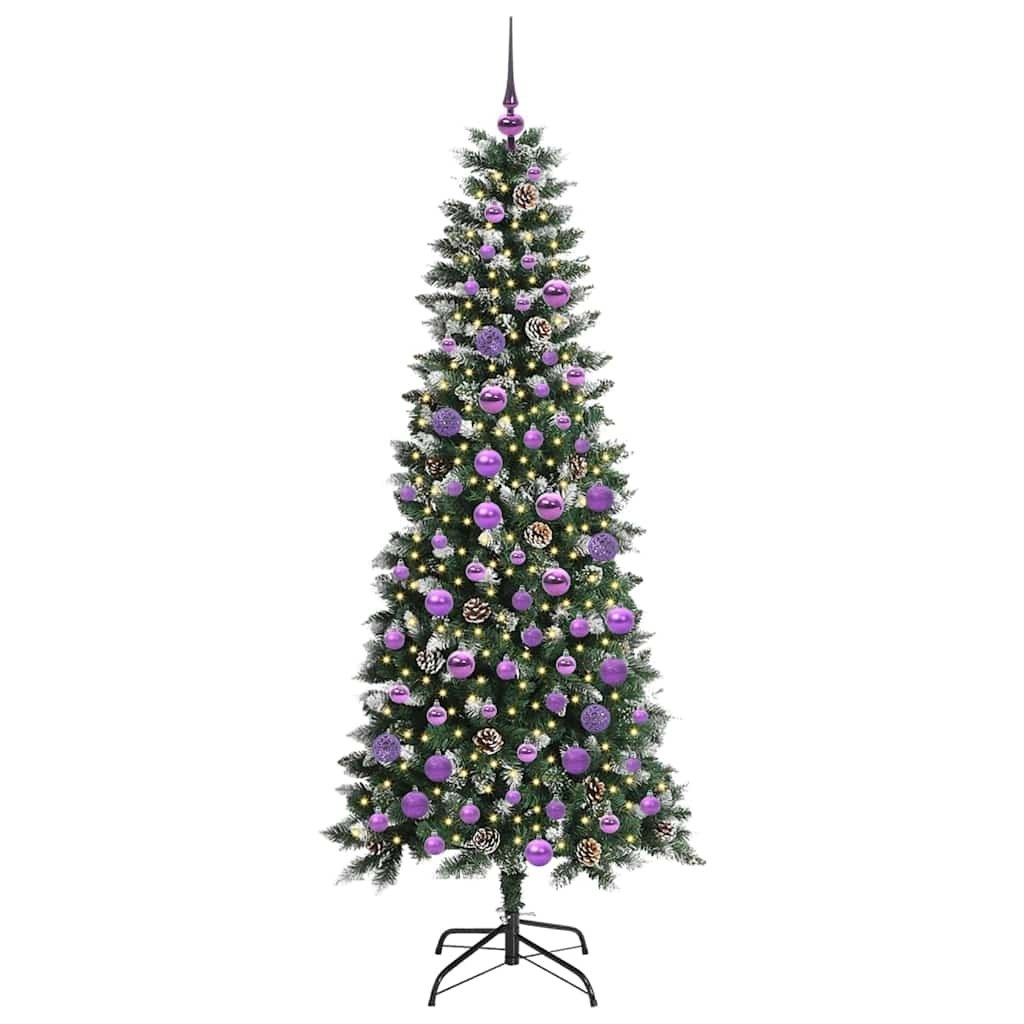 Sztuczna choinka zielony 180 cm PVC, plastik i stal