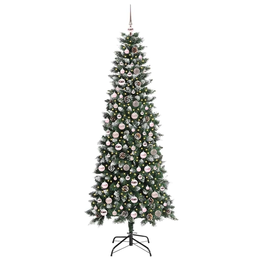 Sztuczna choinka zielony 210 cm PVC, plastik i stal