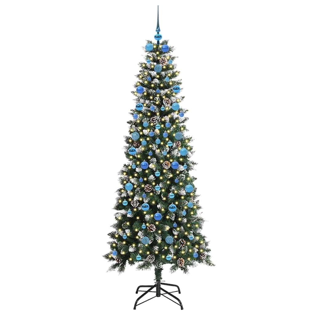 Sztuczna choinka zielony 210 cm PVC, plastik i stal