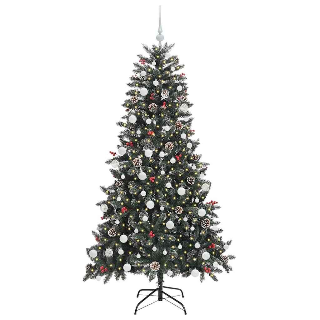 Sztuczna choinka Zielony 180 cm PVC, plastik i stal