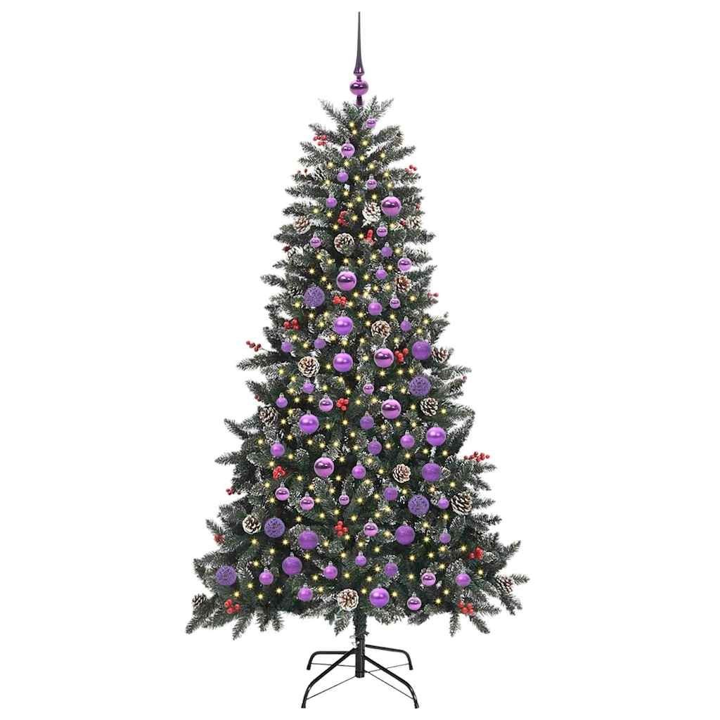 Sztuczna choinka Zielony 180 cm PVC, plastik i stal