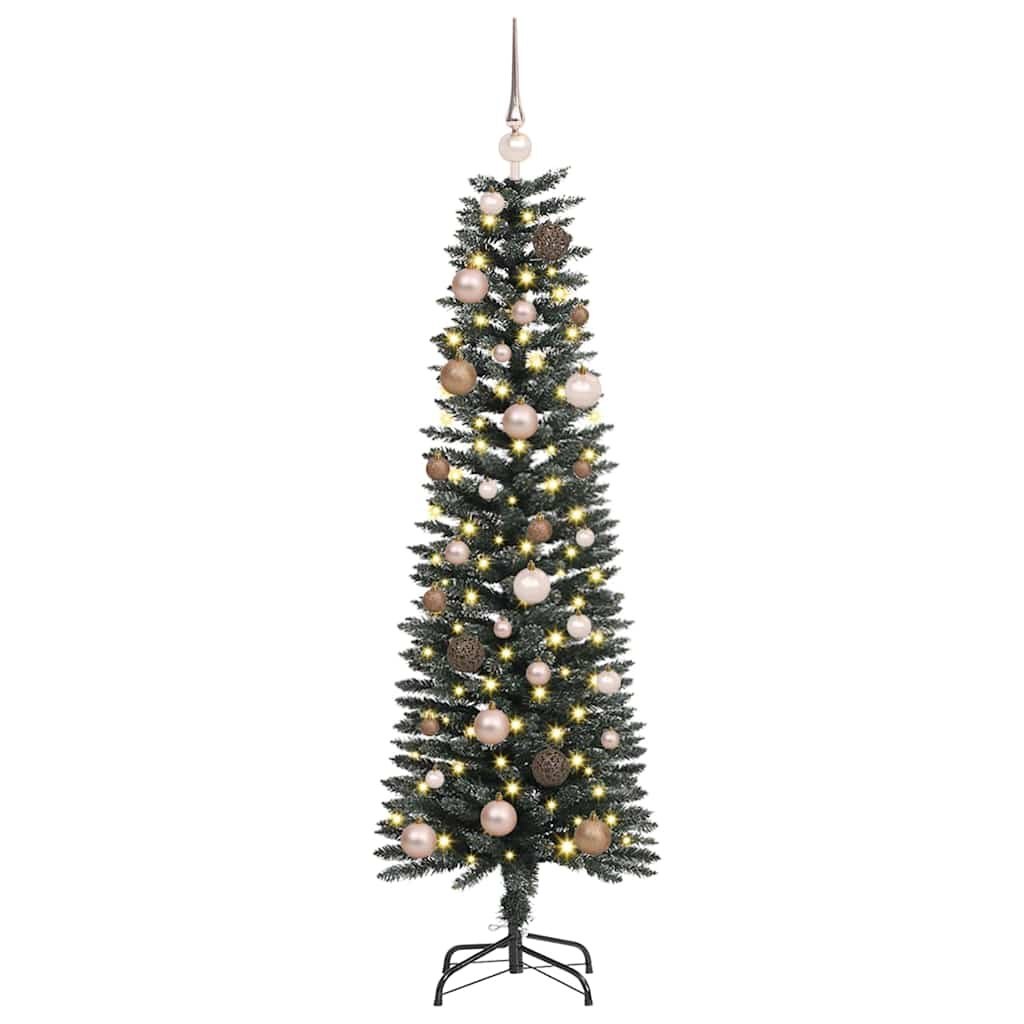 Sztuczna choinka z podstawą Zielony 150 cm PVC, plastik i stal