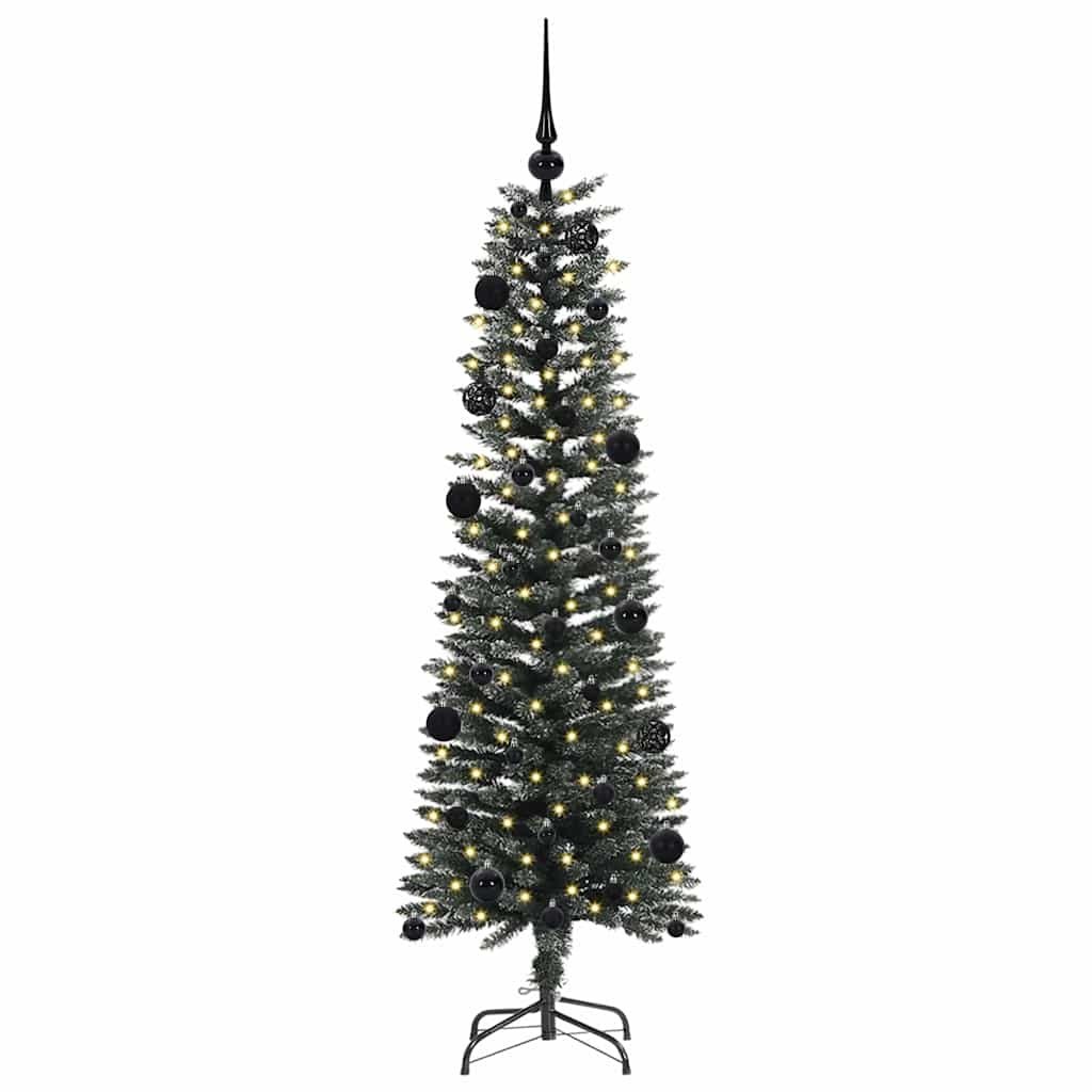 Sztuczna choinka z podstawą Zielony 150 cm PVC, plastik i stal