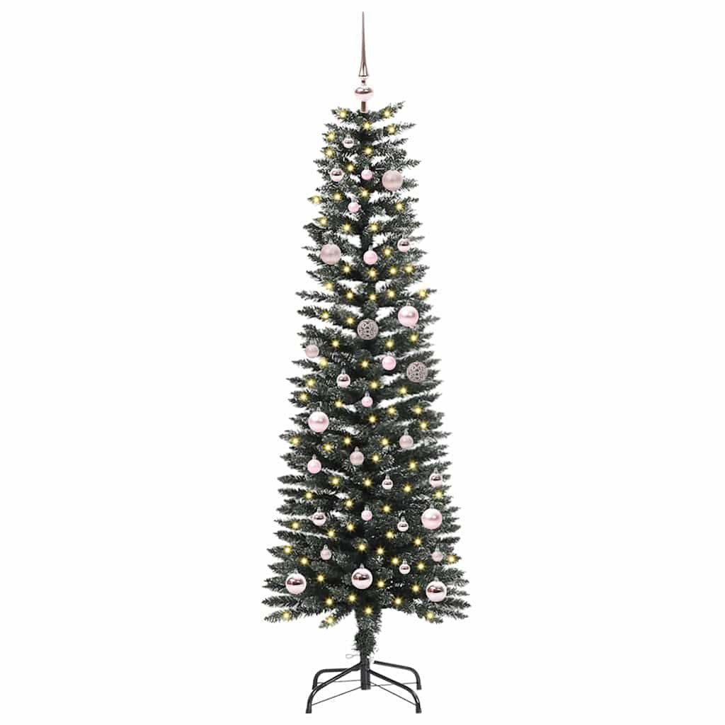 Sztuczna choinka z podstawą Zielony 150 cm PVC, plastik i stal