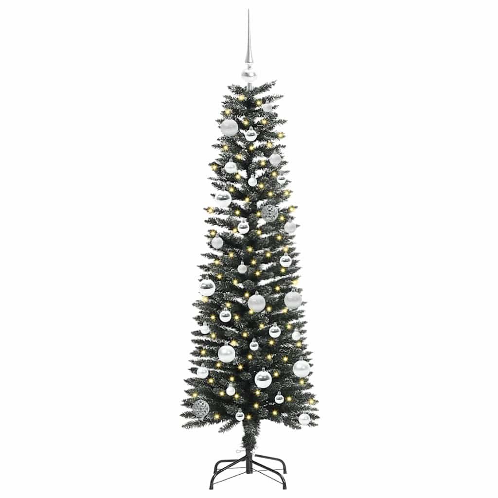 Sztuczna choinka z podstawą Zielony 150 cm PVC, plastik i stal