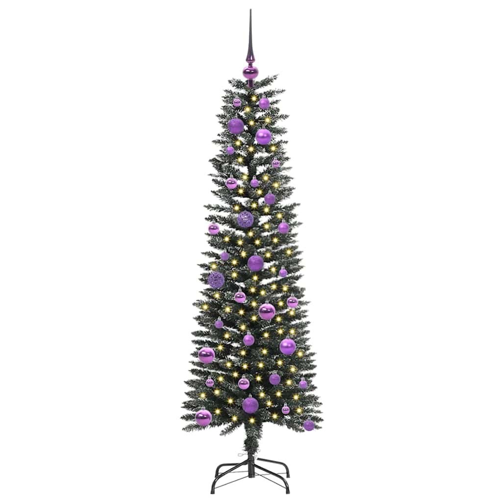 Sztuczna choinka z podstawą Zielony 150 cm PVC, plastik i stal