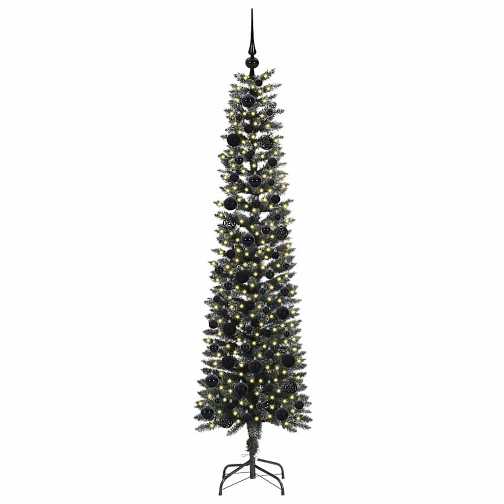 Sztuczna choinka z podstawą Zielony 180 cm PVC, plastik i stal