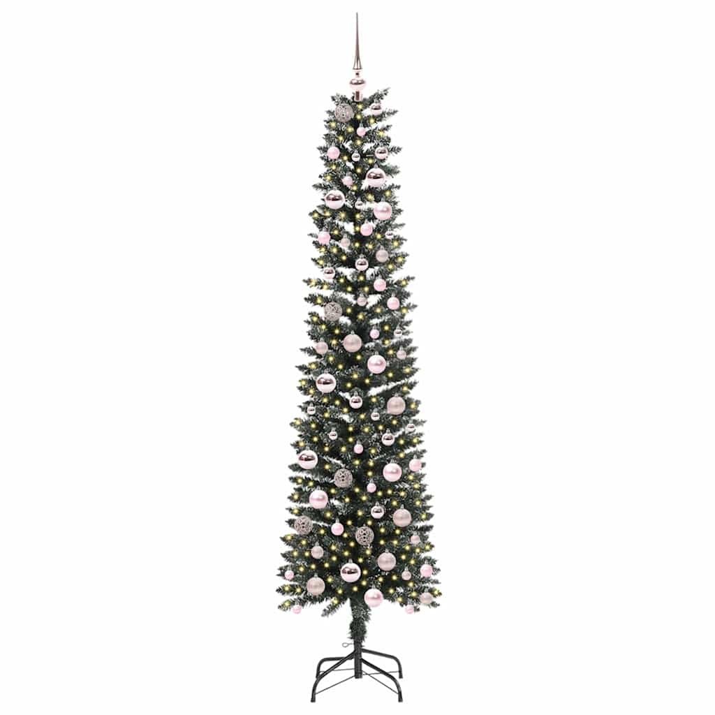 Sztuczna choinka z podstawą Zielony 210 cm PVC, plastik i stal