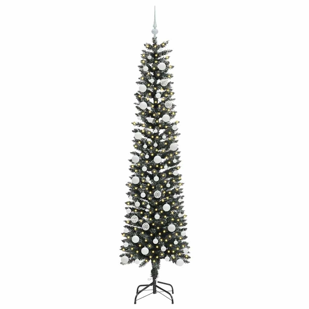 Sztuczna choinka z podstawą Zielony 210 cm PVC, plastik i stal
