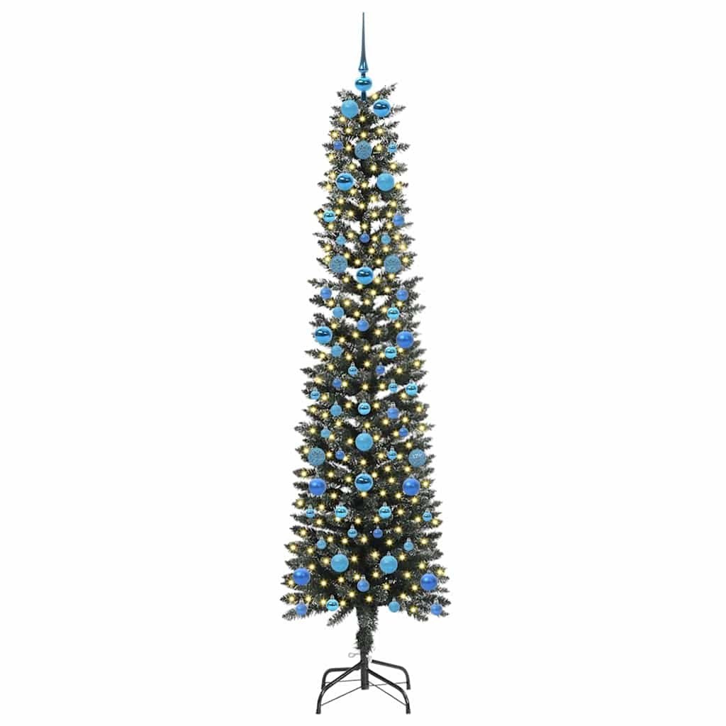 Sztuczna choinka z podstawą Zielony 210 cm PVC, plastik i stal