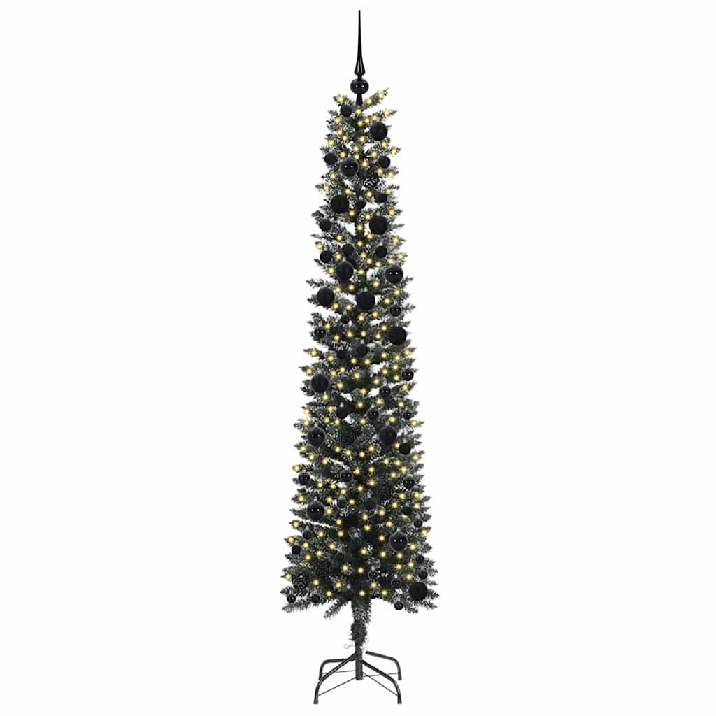 Sztuczna choinka z podstawą Zielony 240 cm PVC, plastik i stal