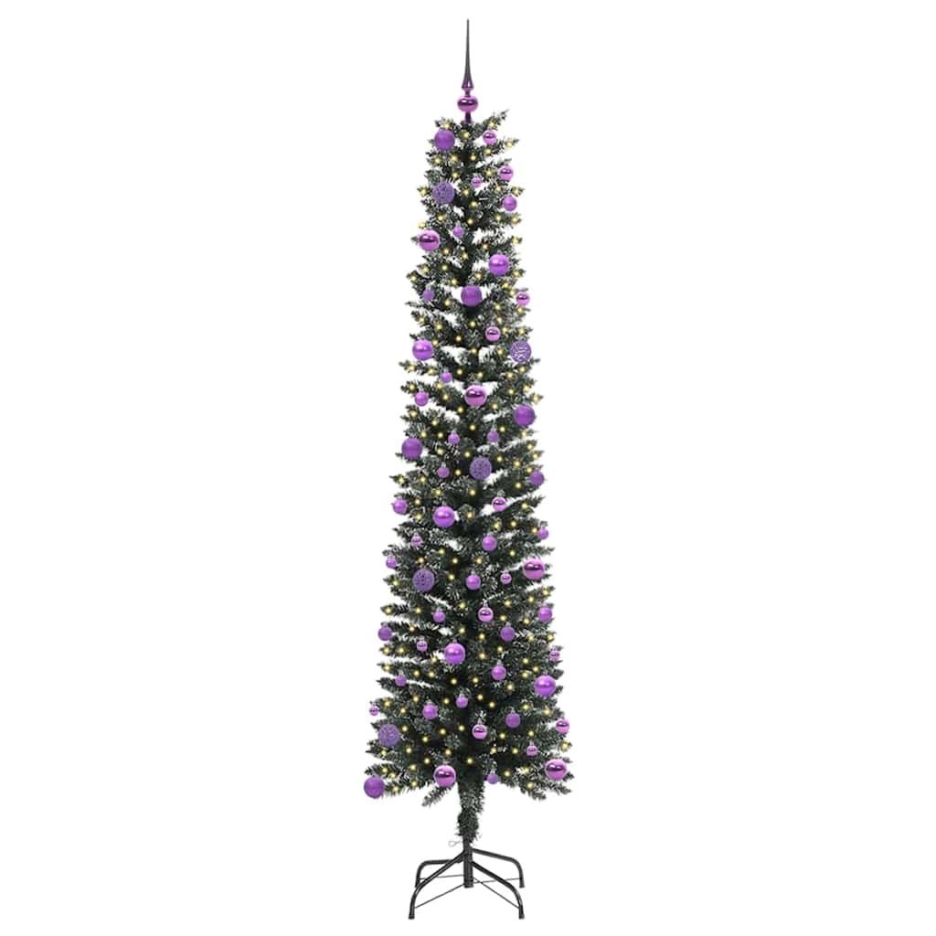 Sztuczna choinka z podstawą Zielony 240 cm PVC, plastik i stal