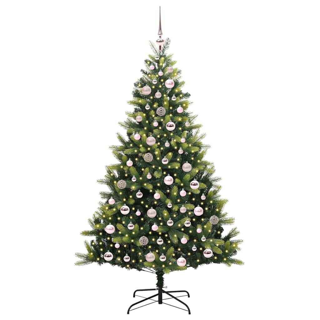 Sztuczna Choinka Składana na Święta 300 LED zielony 180 cm
