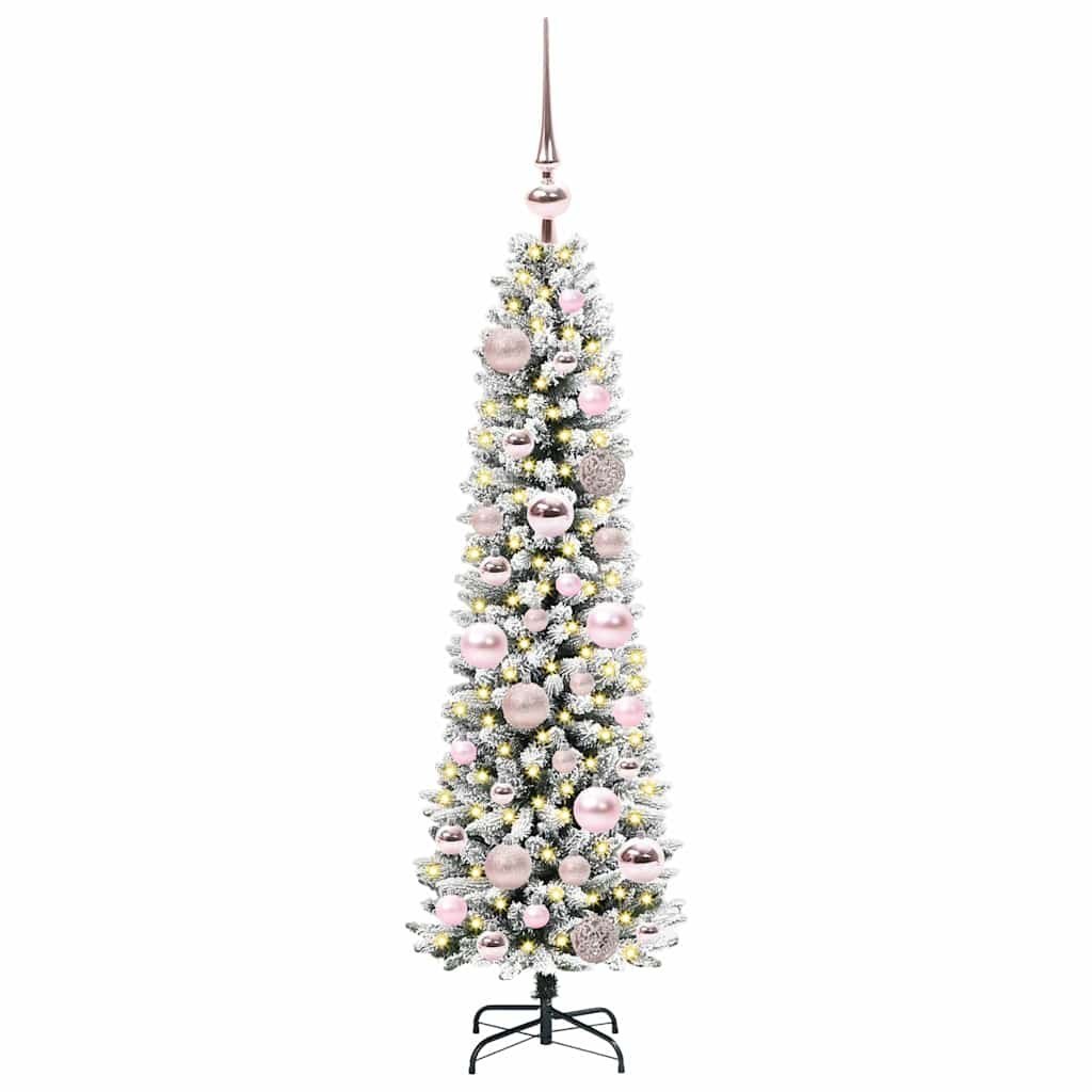 Sztuczna choinka Biały 120 cm PVC, Metal i Plastik