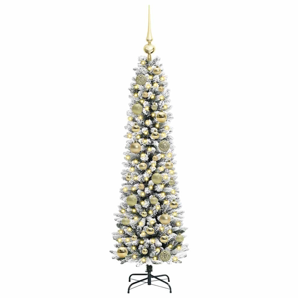 Sztuczna choinka Biały 120 cm PVC, Metal i Plastik