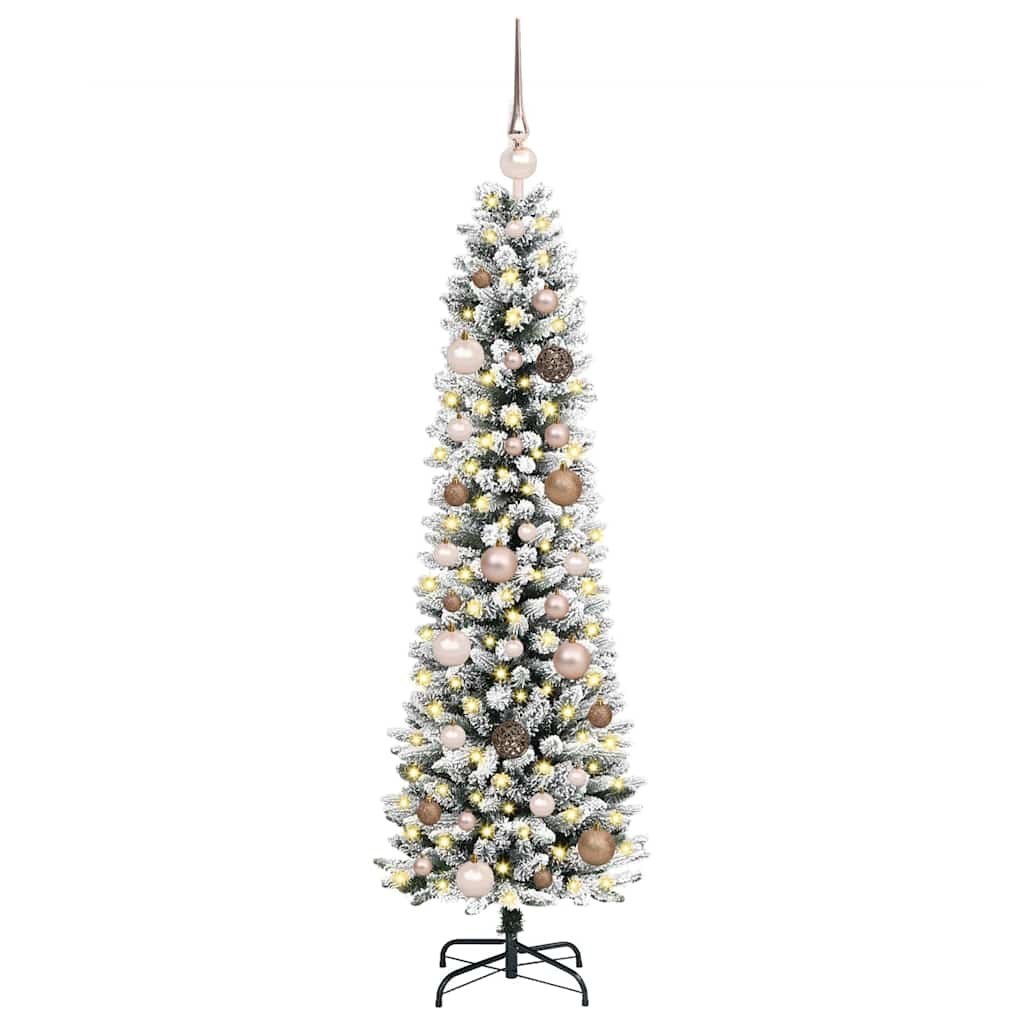 Sztuczna choinka Biały 150 cm PVC, Metal i Plastik