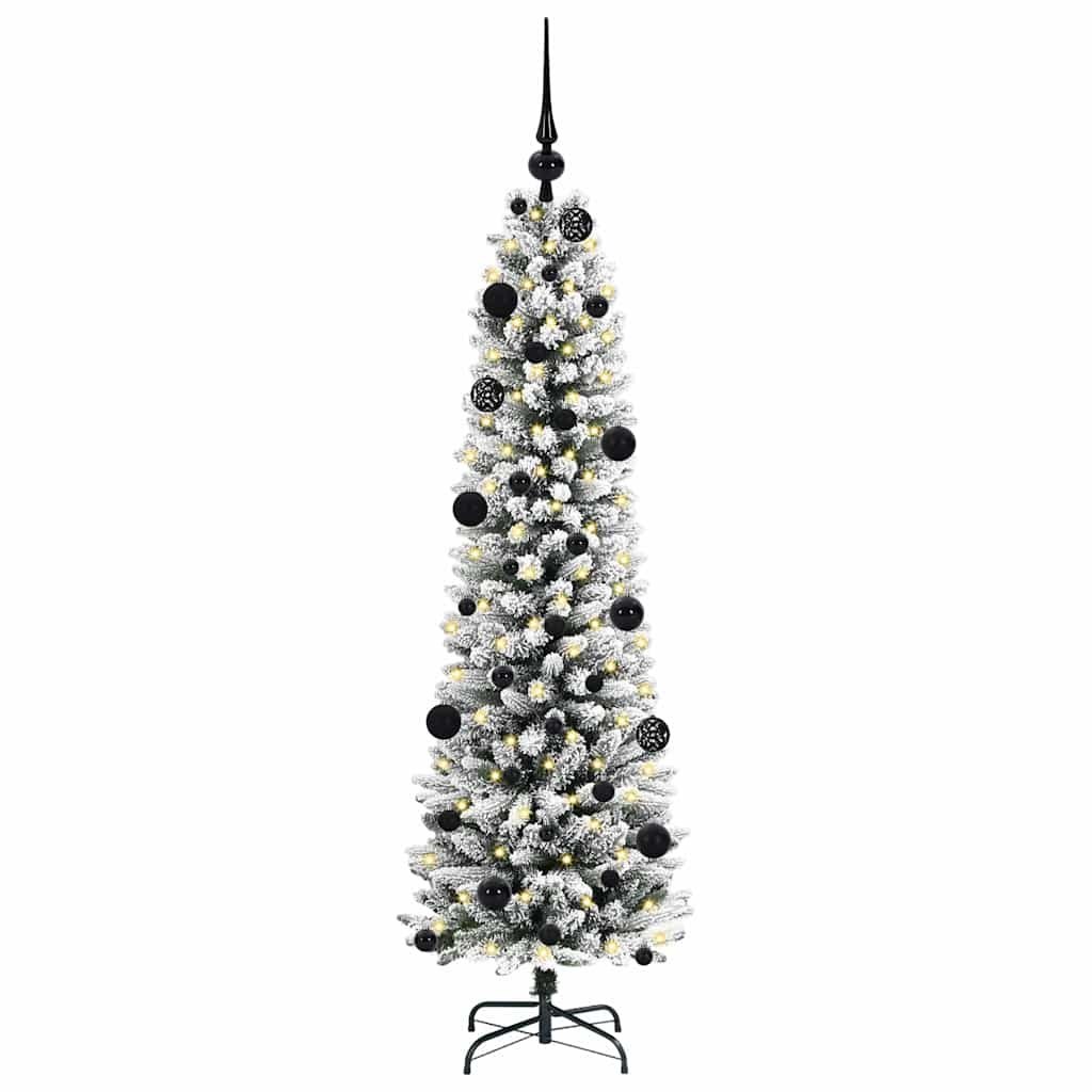 Sztuczna choinka Biały 150 cm PVC, Metal i Plastik