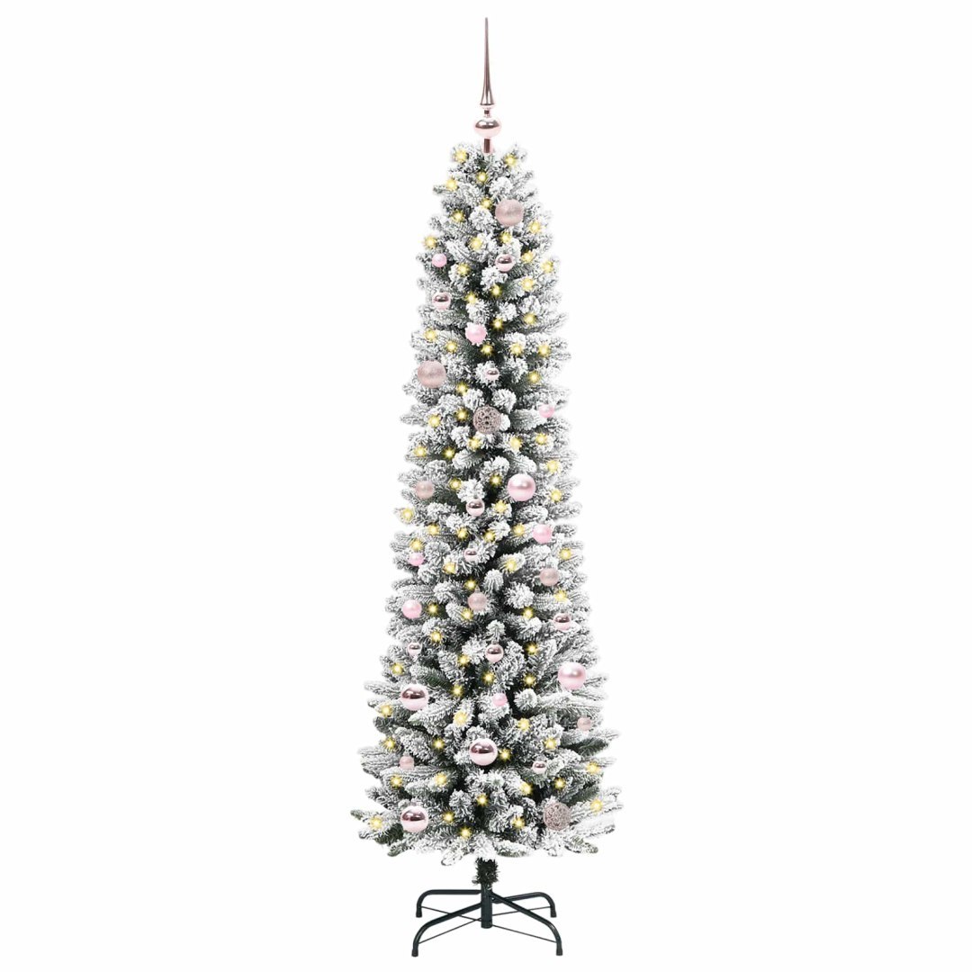 Sztuczna choinka Biały 150 cm PVC, Metal i Plastik