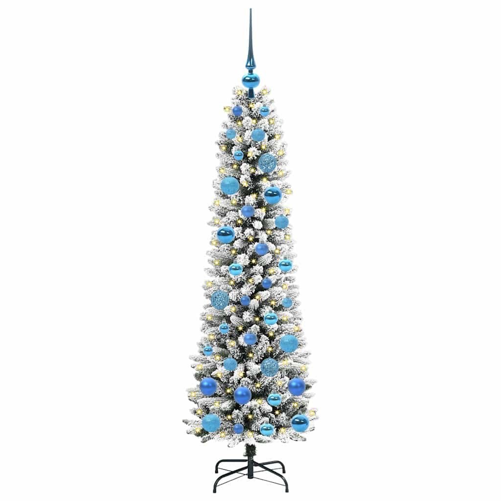 Sztuczna choinka Biały 150 cm PVC, Metal i Plastik