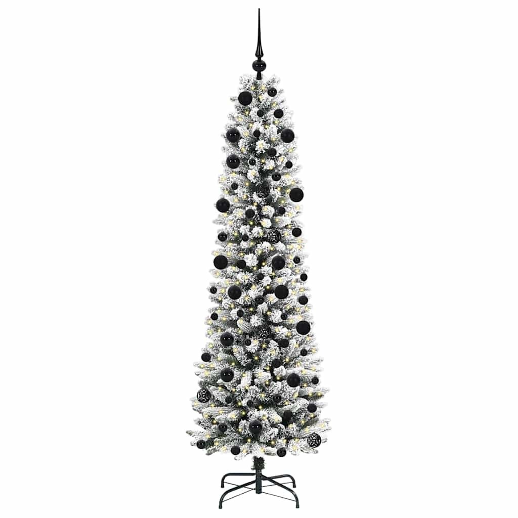 Sztuczna choinka Biały 210 cm PVC, Metal i Plastik