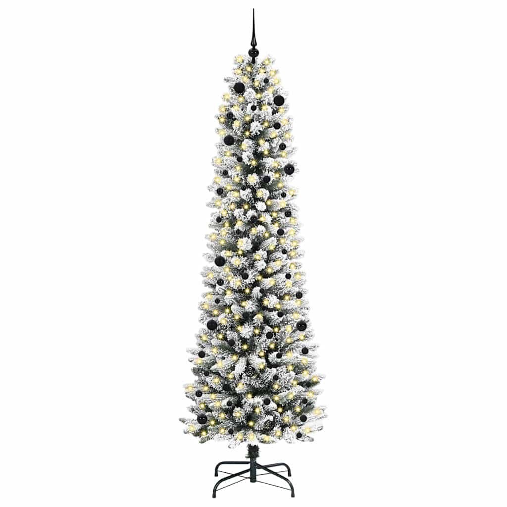 Sztuczna choinka Biały 240 cm PVC, Metal i Plastik