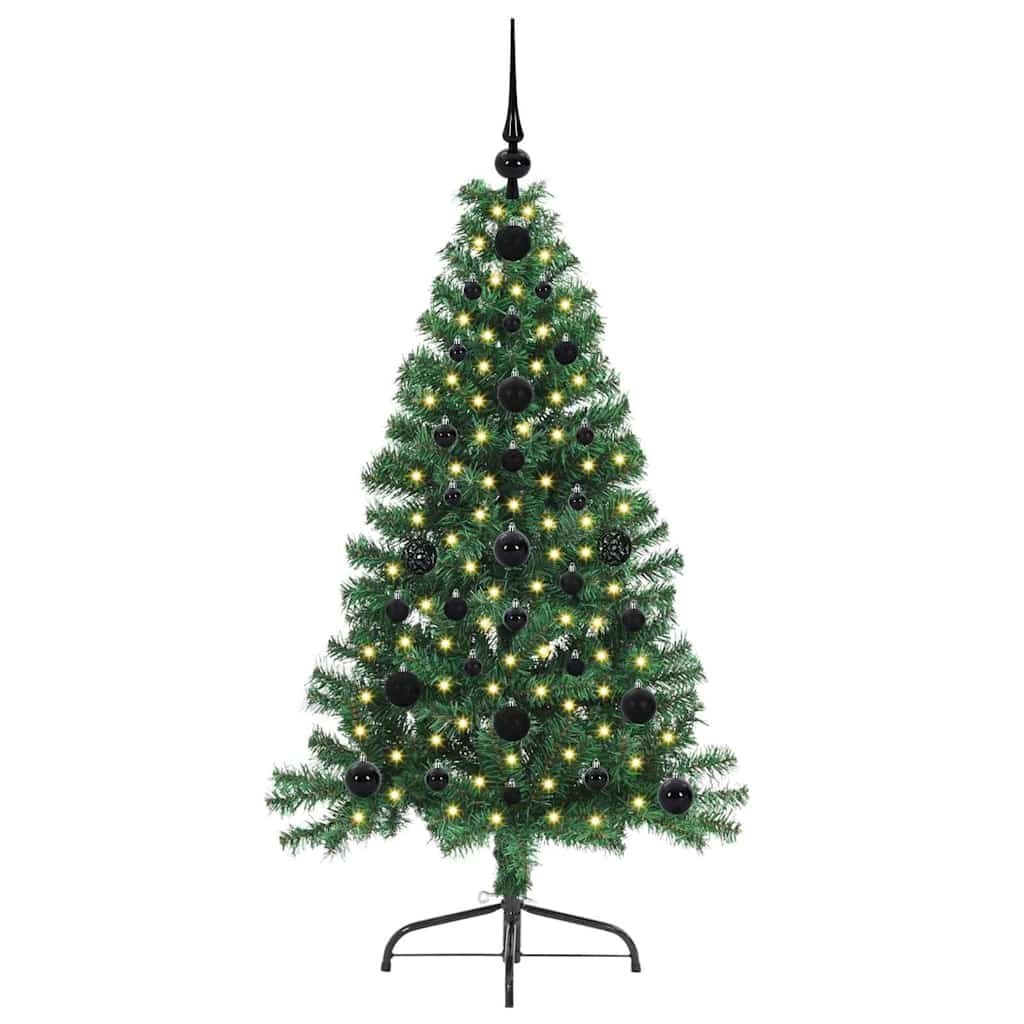 Sztuczna choinka z oświetleniem na Boże Narodzenie 120 cm PVC