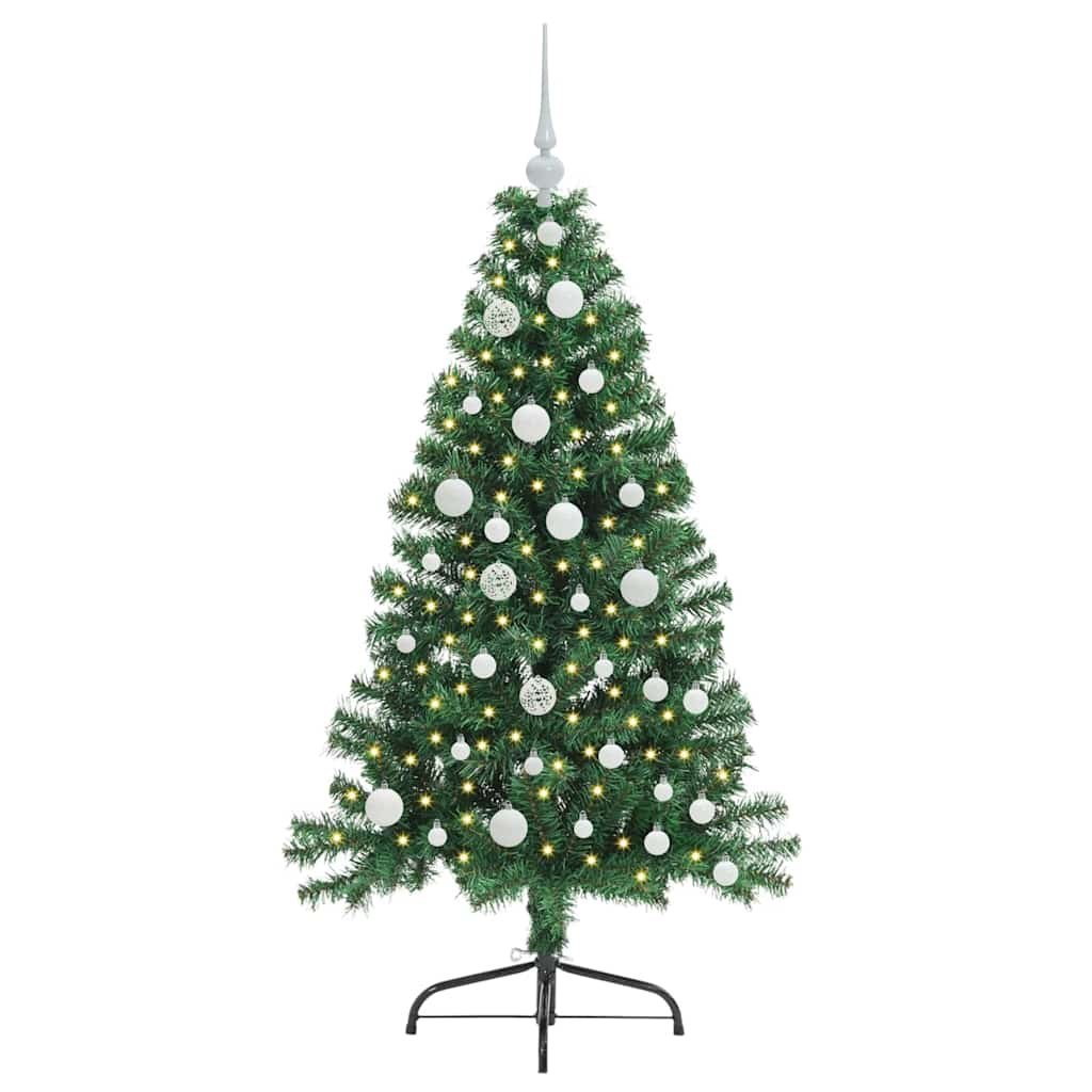Sztuczna choinka z oświetleniem na Boże Narodzenie 120 cm PVC