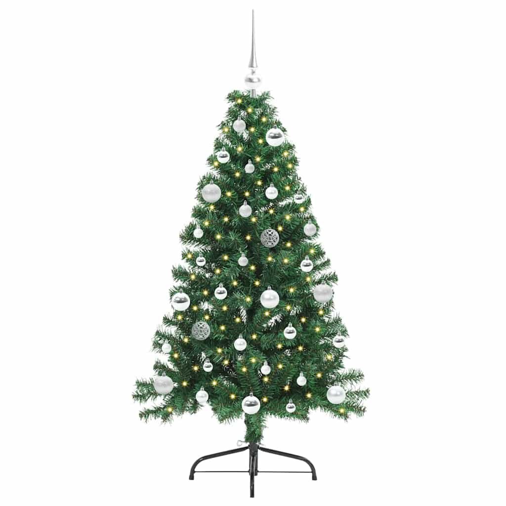 Sztuczna choinka z oświetleniem na Boże Narodzenie 150 cm PVC