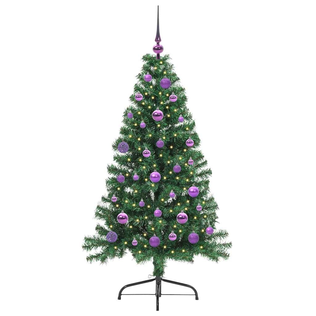 Sztuczna choinka z oświetleniem na Boże Narodzenie 150 cm PVC