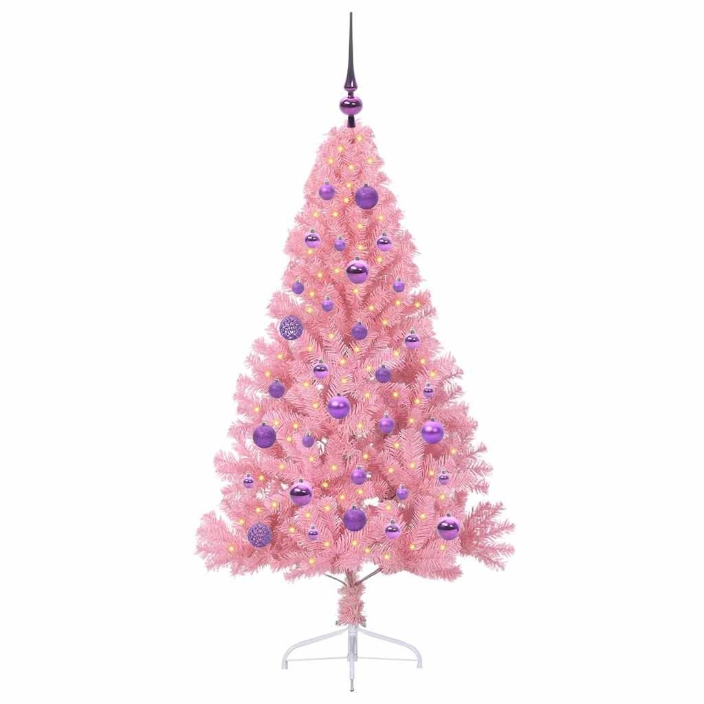Sztuczna choinka z oświetleniem na Boże Narodzenie 150 cm PVC