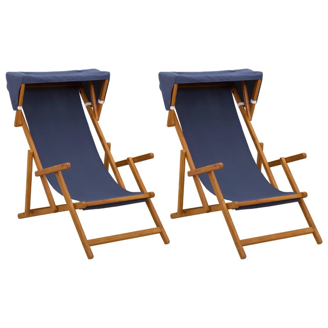 Fotel ogrodowy 2 pcs 3 Pozycja Lite Drewno Eukaliptusowe