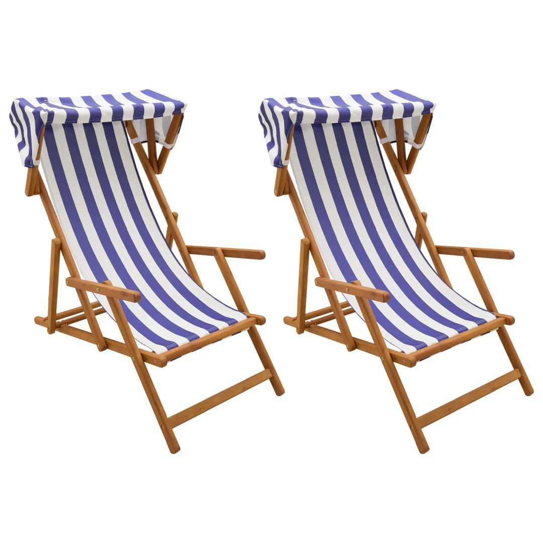 Fotel ogrodowy 2 pcs 3 Pozycja Lite Drewno Eukaliptusowe