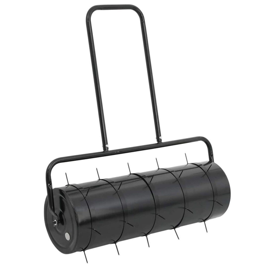 Zielony wałek do trawnika z zaciskami aeratora Ø 30 x 90 cm