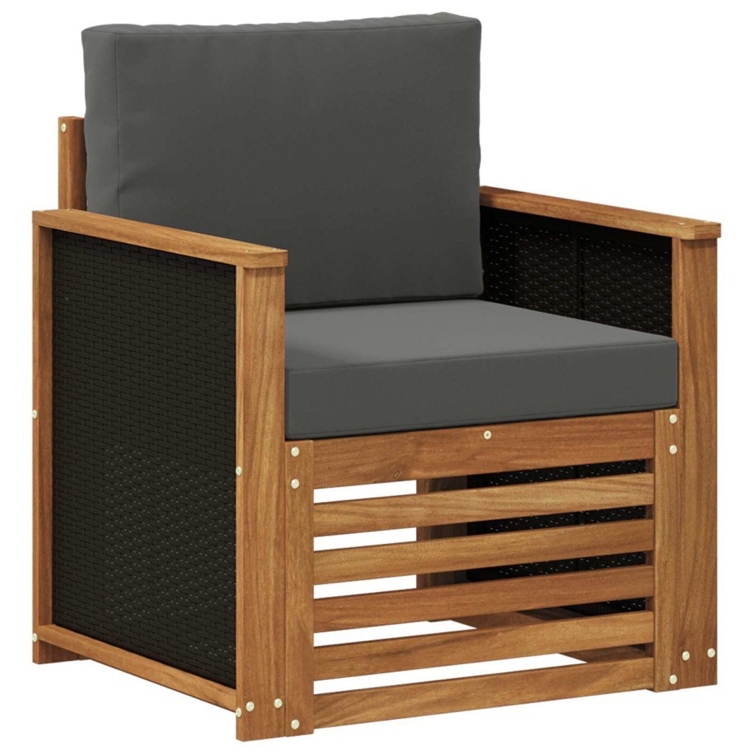 Środkowa sofa ogrodowa naturalny