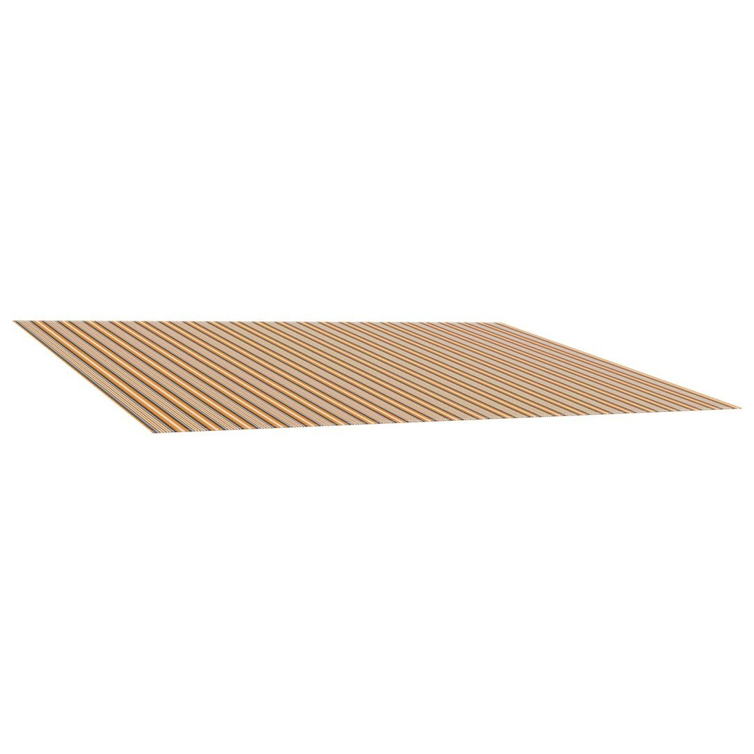 Materiał zapasowy do markizy Pomarańczowy i Czarny 450 × 350 cm