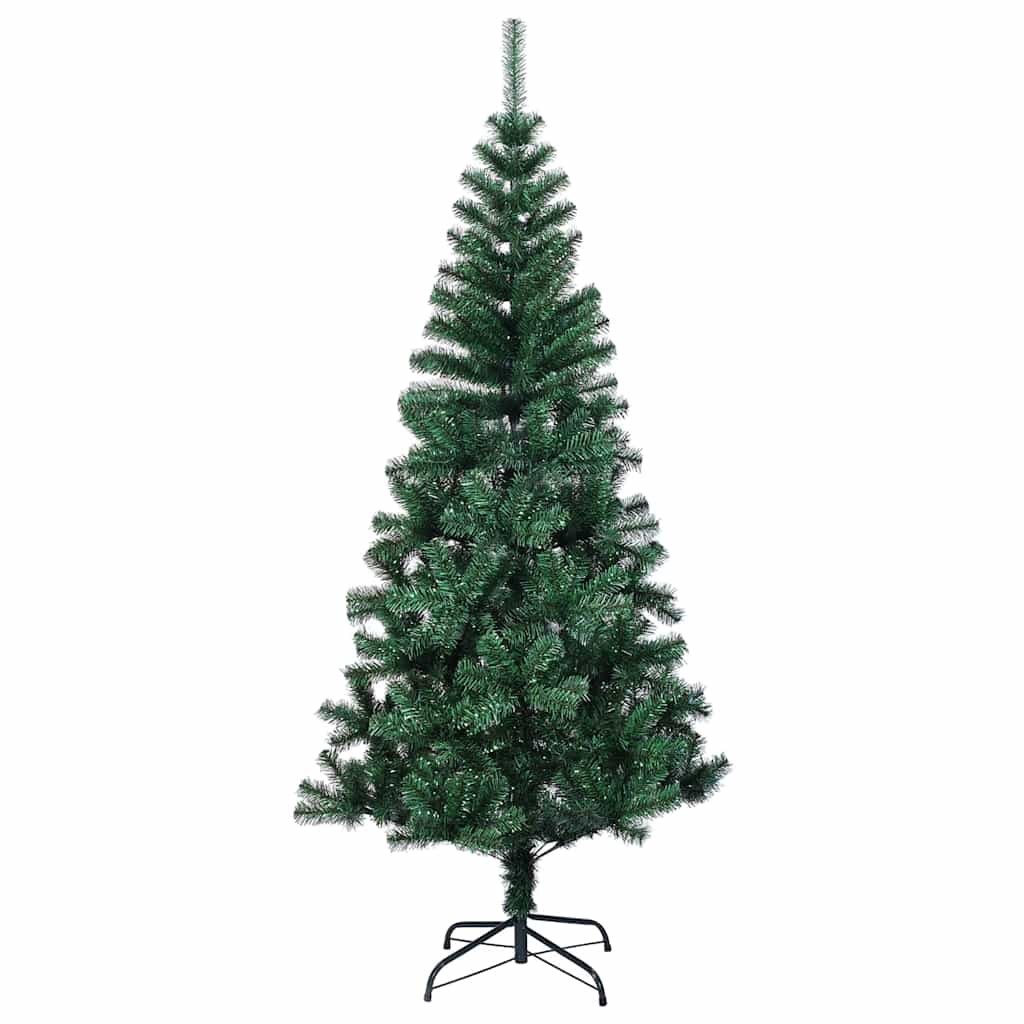 Sztuczna choinka z opalizującymi końcówkami, zielona, 210 cm